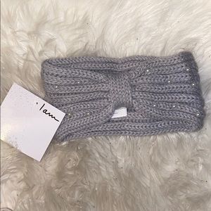 Cute Chic Gray Headband with Pearls